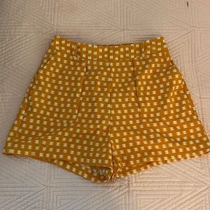 A New Day Orange and White checkered shorts